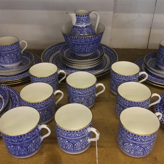 Blue & white Cauldon tea set